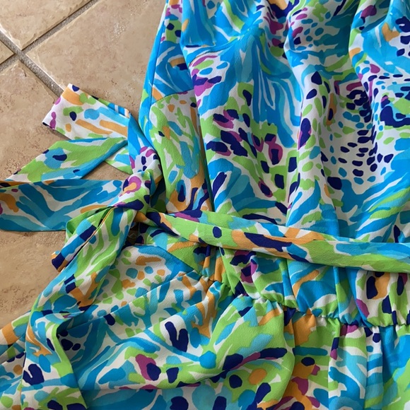 Lilly Pulitzer Colleen Romper in Sea Soirée - Picture 6 of 9